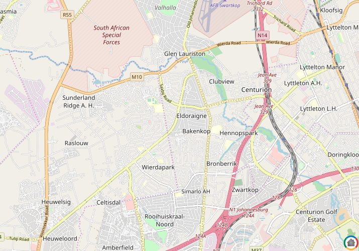 Map location of Eldoraigne